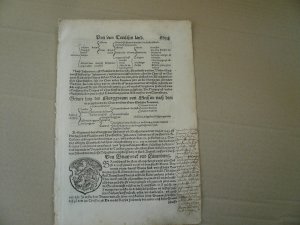 antiquarisches Buch – Münster Sebastian – Braunschweig/Lüneburg, anno 1550, Geschichte, 4 Seiten Cosmographia, Seb. Münster, selten     -u.a. Genealogie der Herzöge von Braunschweig und Lüneburg. Gering gebräunt, 30 x 20 cm..