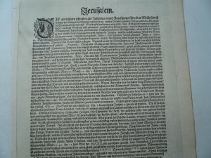 antiquarisches Buch – Braun/Hogenberg "Civitates ...." – Jerusalem, anno 1574, Braun/Hogenberg