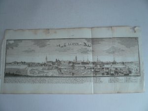 Leipzig, Gesamtansicht, Panorama, anno 1720, Bodenehr Gabriel