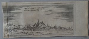 Erfurt, anno 1590, Radierung, Braun/Hogenberg, selten