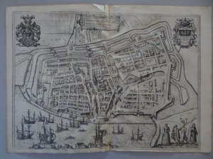 Emden, anno 1575, Radierung aus Braun/Hogenberg