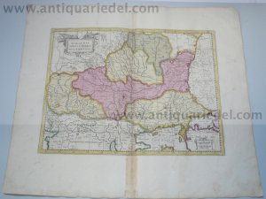 Walachia,Servia,Bulgaria,Romania,map, anno 1700, Valk+Schenk