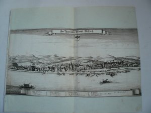 Aschach an der Donau, anno 1649, Merian Matthäus