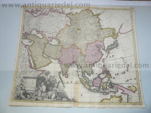 antiquarisches Buch – Schenk P.1660-1718+Valk Gerard – Asia/Australia Generalmap, Valk G+L, anno 1700, Japon, part of A