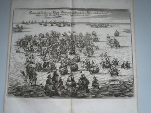 Battle of Koge Bay, anno 1677, Merian Matthaeus, anno 1685