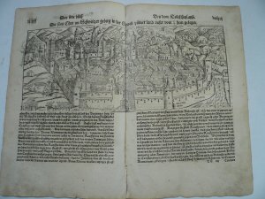 Die Statt Chur, anno 1570, Holzschnitt, S. Münster