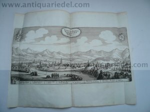 Villach, Panorama, anno 1679, Merian Matthäus