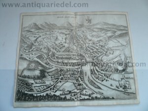 Kayserl Statt Steyer/Steyr, anno 1679, Kupferstich, Merian Matth