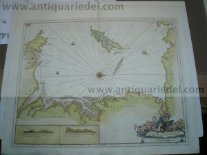 Isle of Man, Anglesey, anno 1760, map, Collins