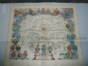 Territorrii francofurtensis, Blaeu anno 1649, coat of arms