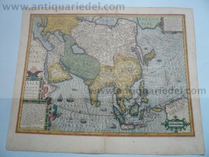 Asia Nova, Generalmap, Hondius J., anno 1636, contemporary full