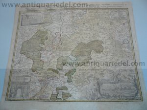 Wetterau,Giessen, map, anno 1746, Homann Heirs