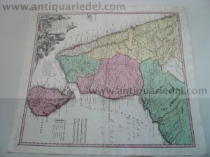 Malabar & Coromandel, map, Homann Heirs, anno 1733