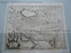 Persia map, anno 1646, Merian Matthäus