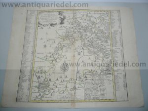 Altenburg,Borna,map,anno 1758, Schenk P.