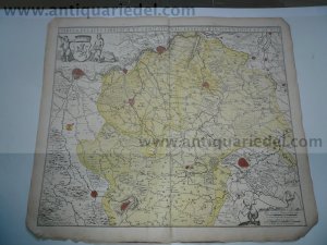 Limburch/Valckenburch,anno 1680, F. de Wit. map, old colours