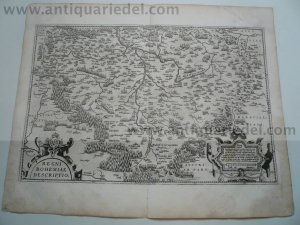 Regni Bohemiae,anno 1598, Ortelius Abraham, french edition