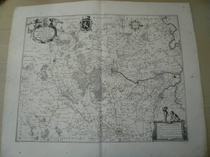 Brabantiae,Bruxellae,map, anno 1650, Janssonius Jan.