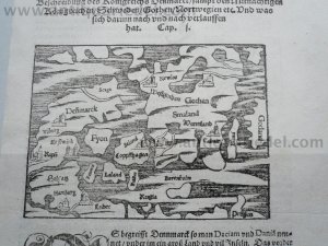 Denmark, Generalmap,anno 1570, Münster S.