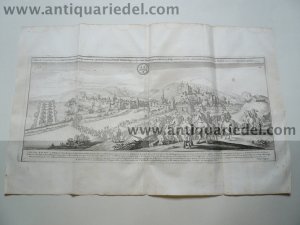 Bad Kreuznach, anno 1641, 21x47 cm., panorama, Merian