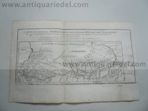 Amazonas, anno 1760, map, Bellin