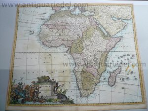 Africa, generalmap, Valk G., anno 1706, old colours