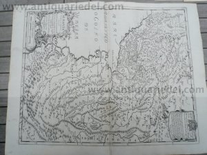 Albania/Macedonia, anno 1689, map,  Rossi