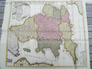 Anglia, map, P.Schenk, anno 1700, old colours