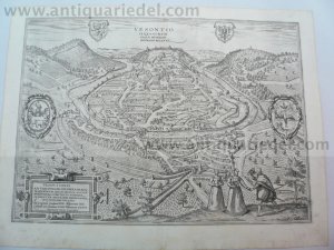 Besancon, anno 1575, Braun/Hogenberg