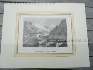 Eisenbahn im Sazawathale, anno 1847, lithograph