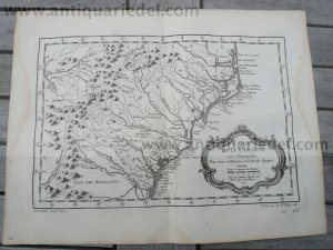 Carolina/Georgia, anno 1760, Bellin