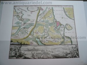 Stralsund/Peenemünde, anno 1720, map Homann J.B., scarce