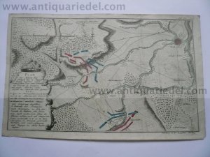 Einbeck, battle 14.08.1761 map, edited by Raspe 1770