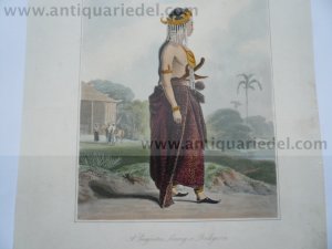 Java, Wedding clothing, anno 1817, aquatinta