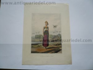 Java, Wedding clothing, anno 1817, aquatinta