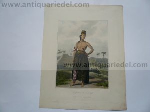 Java, clothing/costumes, anno 1817, aquatinta