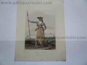 Java, clothing/costumes, anno 1817, aquatinta