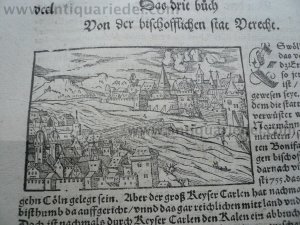 Utrecht, anno 1570, woodcut, S. MÜnster