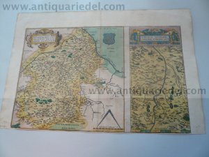 Biturigum/Limaniae, anno 1592, Ortelius A., contemporary coloure