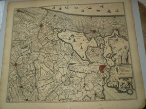 Rijnland/Amstelandiae, anno 1680, map, F.de WitRhenen, anno 1630