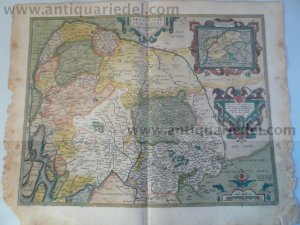 Brabantiae descriptio, anno 1603, Ortelius A., old colours