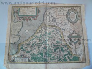 Belgii Veteris Typus, anno 1603, Ortelius A., old colours