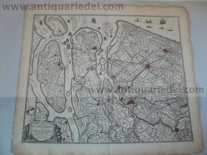 Delflandiae, Schielandiae, map, anno 1690, F.de Wit