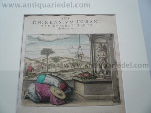 Banten/Java, anno 1612, Th. de Bry, copperengraving