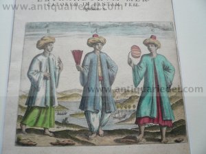 Banten/Java, anno 1612, Th. de Bry, copperengraving