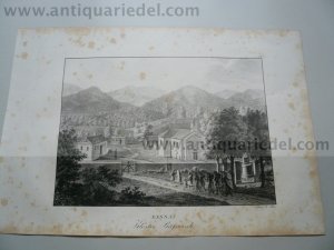 Bazias/Palanka, Kloster, lithograph anno 1825, Kunike A.