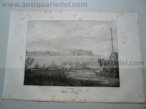 Belgrade-Zemun, anno 1825, lithograph, Kunike A.