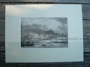 Panama, anno 1850, steelengraving, Passepartout