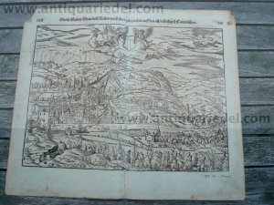 Baaden/Aargau, anno 1570, Holzschnitt S. Münster