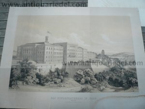 Bern, Bundesrathaus, Lithographie 1860